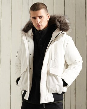 White parka clearance mens