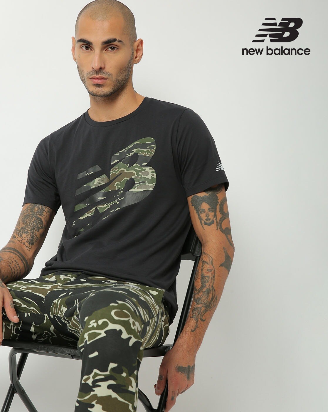 new balance camouflage t shirt