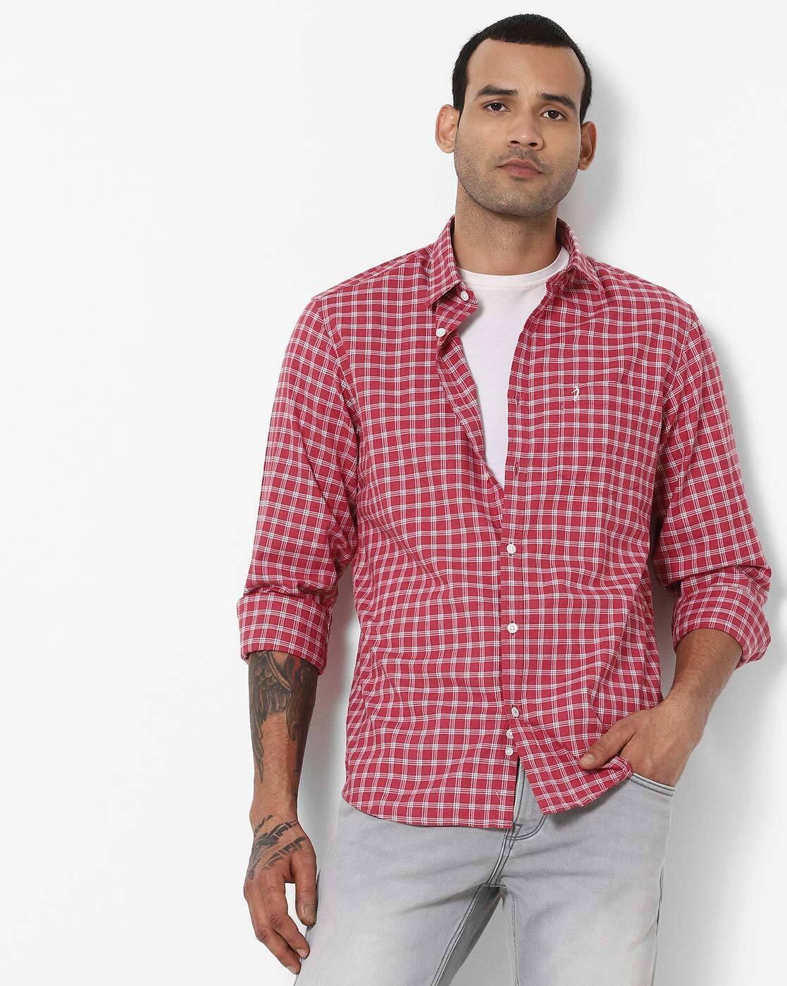 Red Shirts for Men by INDIAN TERRAIN 