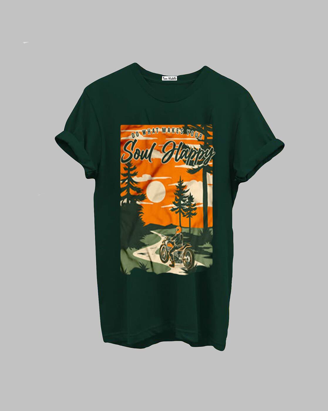 Buy Green Tshirts for Men by TOM HIDDLE 