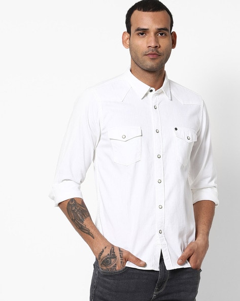 Example sheep betray Buy White Shirts for Men by Pepe Jeans Online | Ajio.com