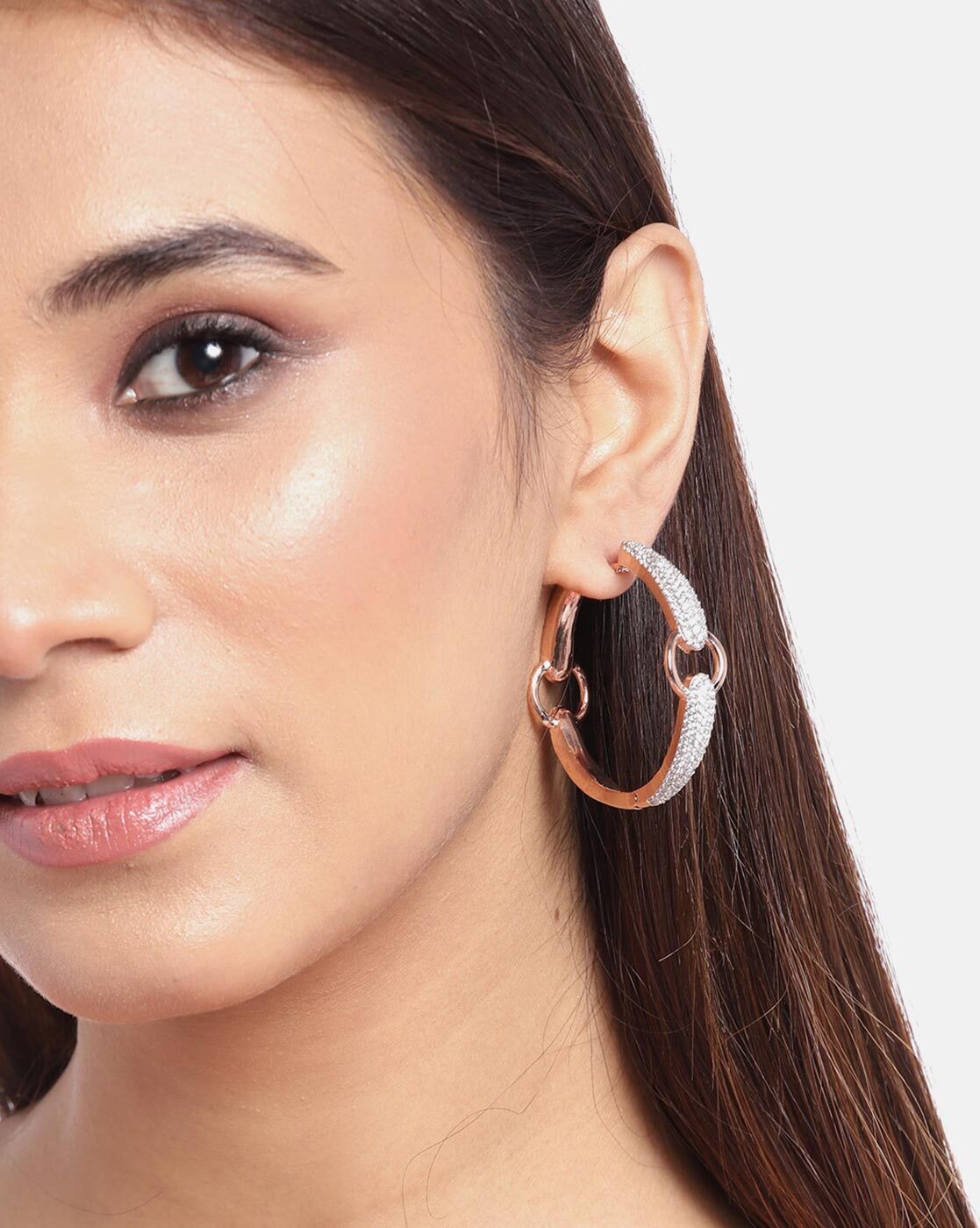 Buy Rose Gold Earrings for Women by Priyaasi Online | Ajio.com