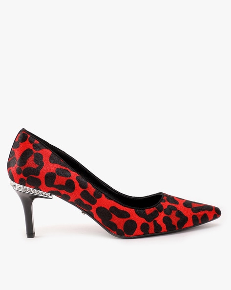 Dune leopard pumps sale