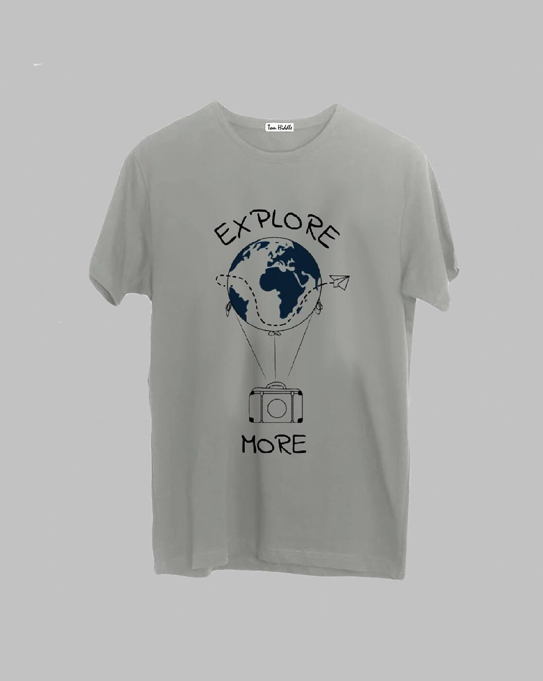 Buy Grey Tshirts for Men by TOM HIDDLE 