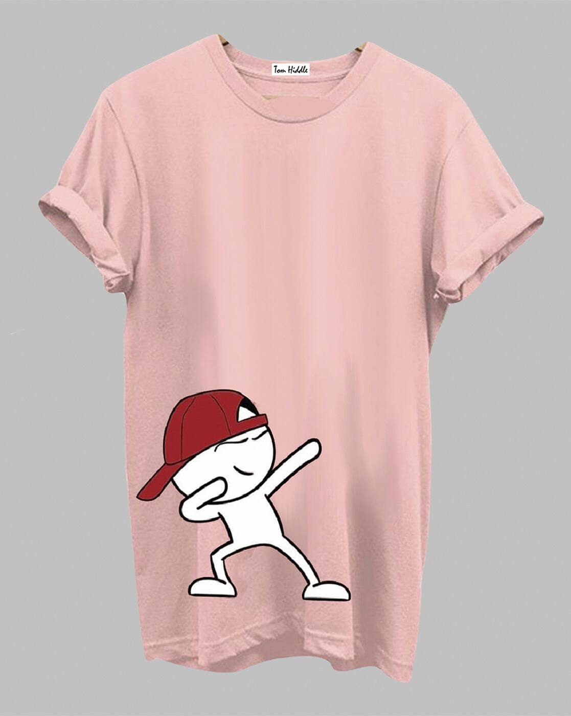 Buy Pink Tshirts for Men by TOM HIDDLE 
