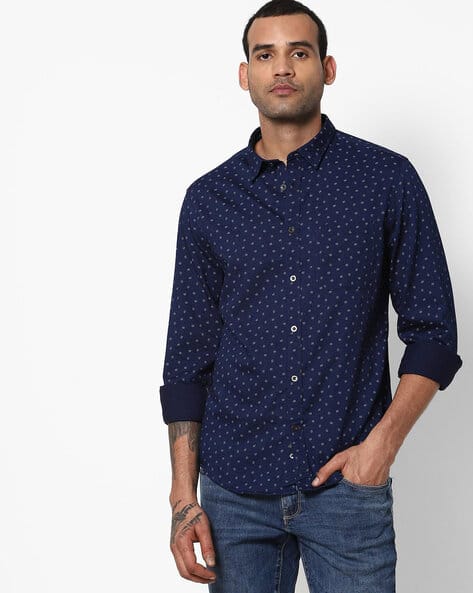 Indigo Shirts for Men by INDIAN TERRAIN 