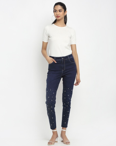 Buy Blue Jeans & Jeggings for Women by GLOBAL REPUBLIC Online