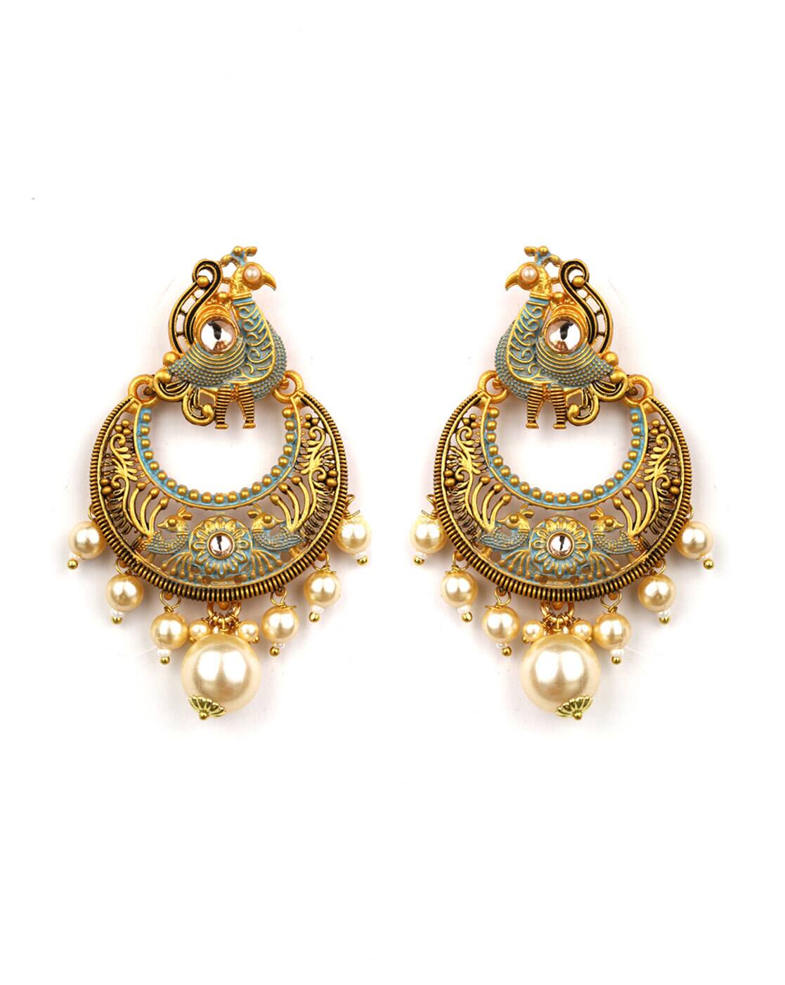 Buy Gold Earrings For Women By Priyaasi Online Ajio Com