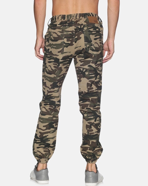 camo pants men slim