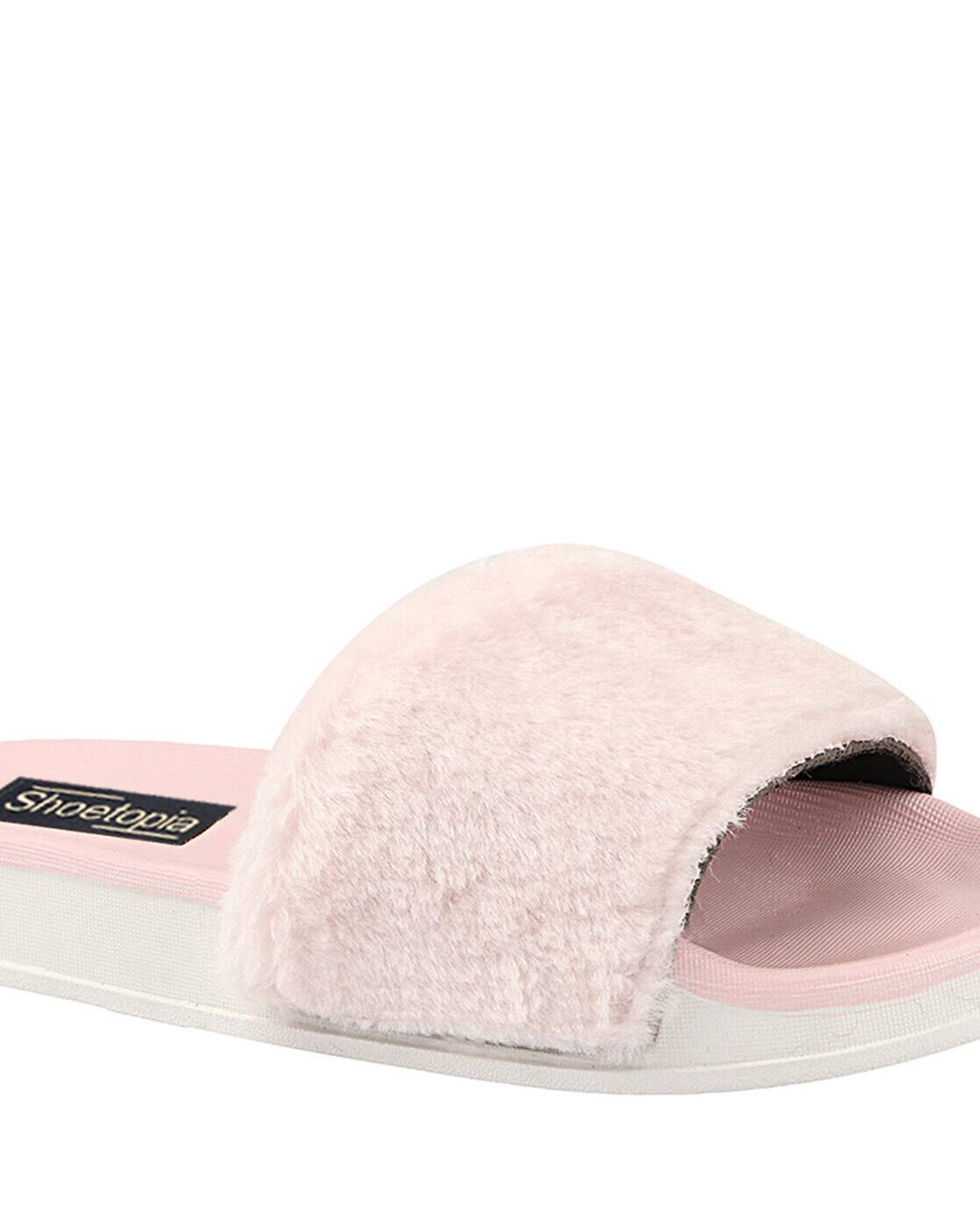 pink brown white fur slides