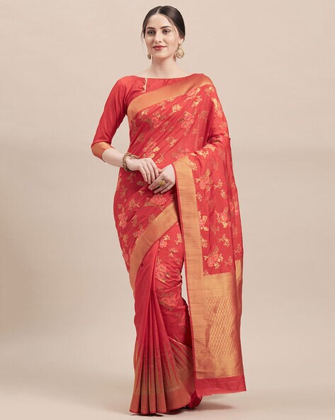 Buy Beige Sarees for Women by VASTRANAND Online | Ajio.com