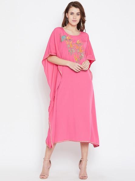 kaftan pink dress