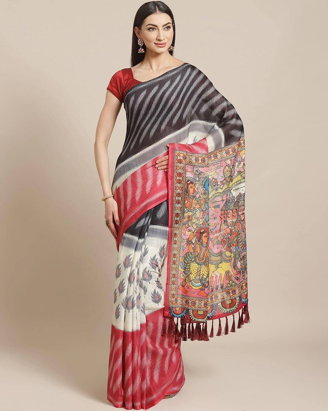 ikkat saree images