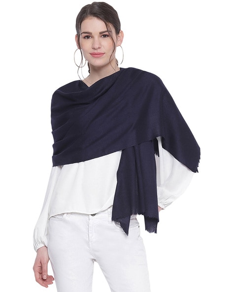 Textured Stole with Fringes Price in India