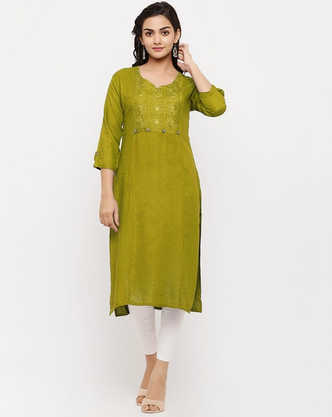 Soft Silk Thread work Salwar Kameez In Lemon Colour SM05644104