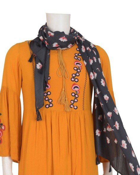 Floral Digital Print Rayon Stole Price in India