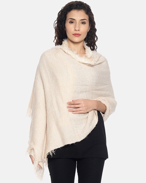 Textured Stole with Fringes Price in India