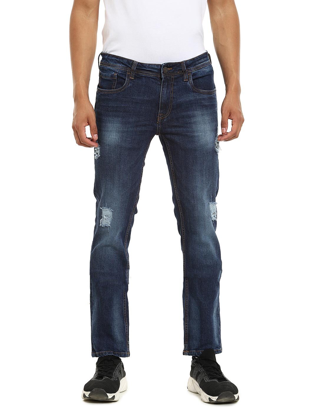 Men Mid-Wash Low-Rise Relaxed Fit Jeans