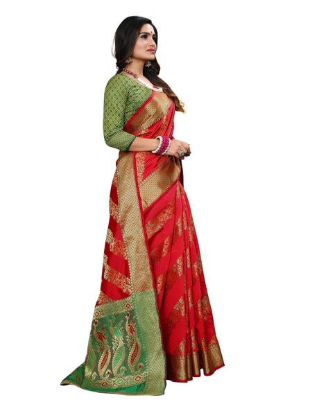 Buy online White Silk Kasab Jari Saree from ethnic wear for Women by Surat  Tex for ₹9950 at 0% off | 2024 Limeroad.com