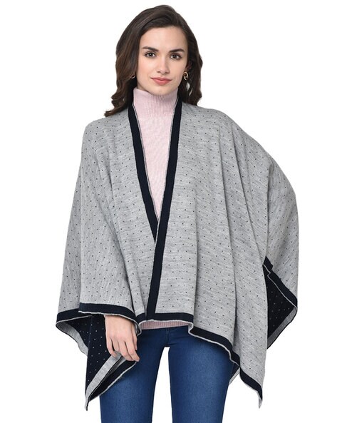 Reversible Poncho Style Soft Woolen Shawl Price in India