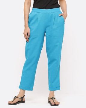 Buy Green Pants for Women by SVARCHI Online