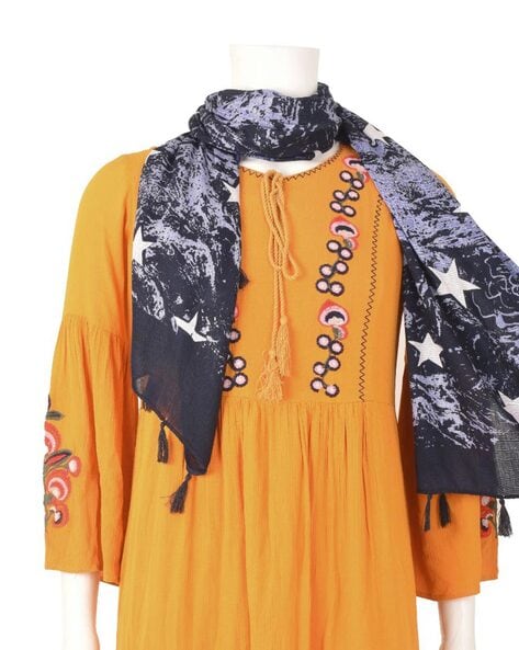 Stars Digital Print Rayon Stole Price in India