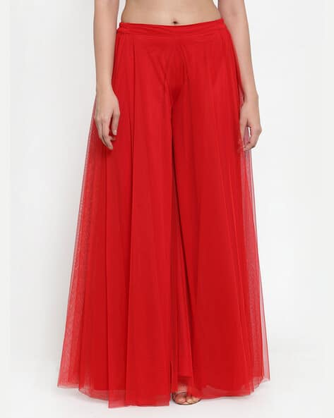 Buy Red Trousers \u0026 Pants for Women by 