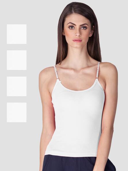 Buy White Camisoles u0026 Slips for Women by LUX COZI Online | Ajio.com
