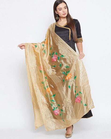 Floral Painted Dupatta Price in India