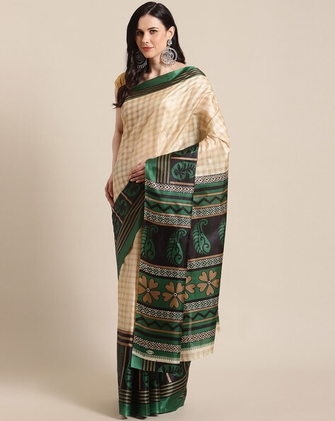 Pastel Green Taffeta Silk Lehenga Saree - Sarees Designer Collection