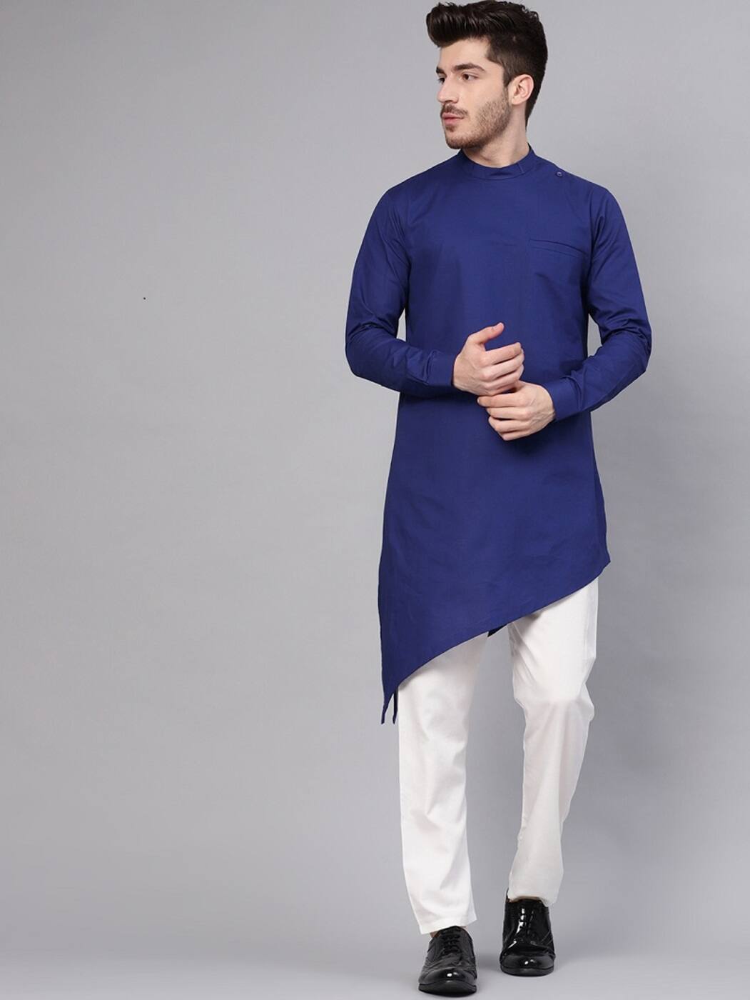 Buy Blue Kurtas for Men by See Designs 