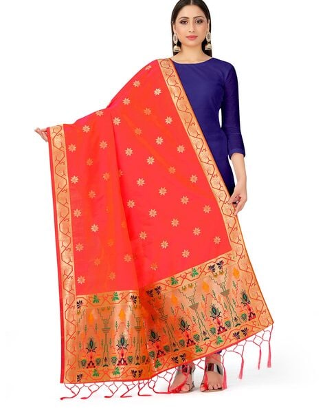 Dupatta with Floral Motifs Price in India