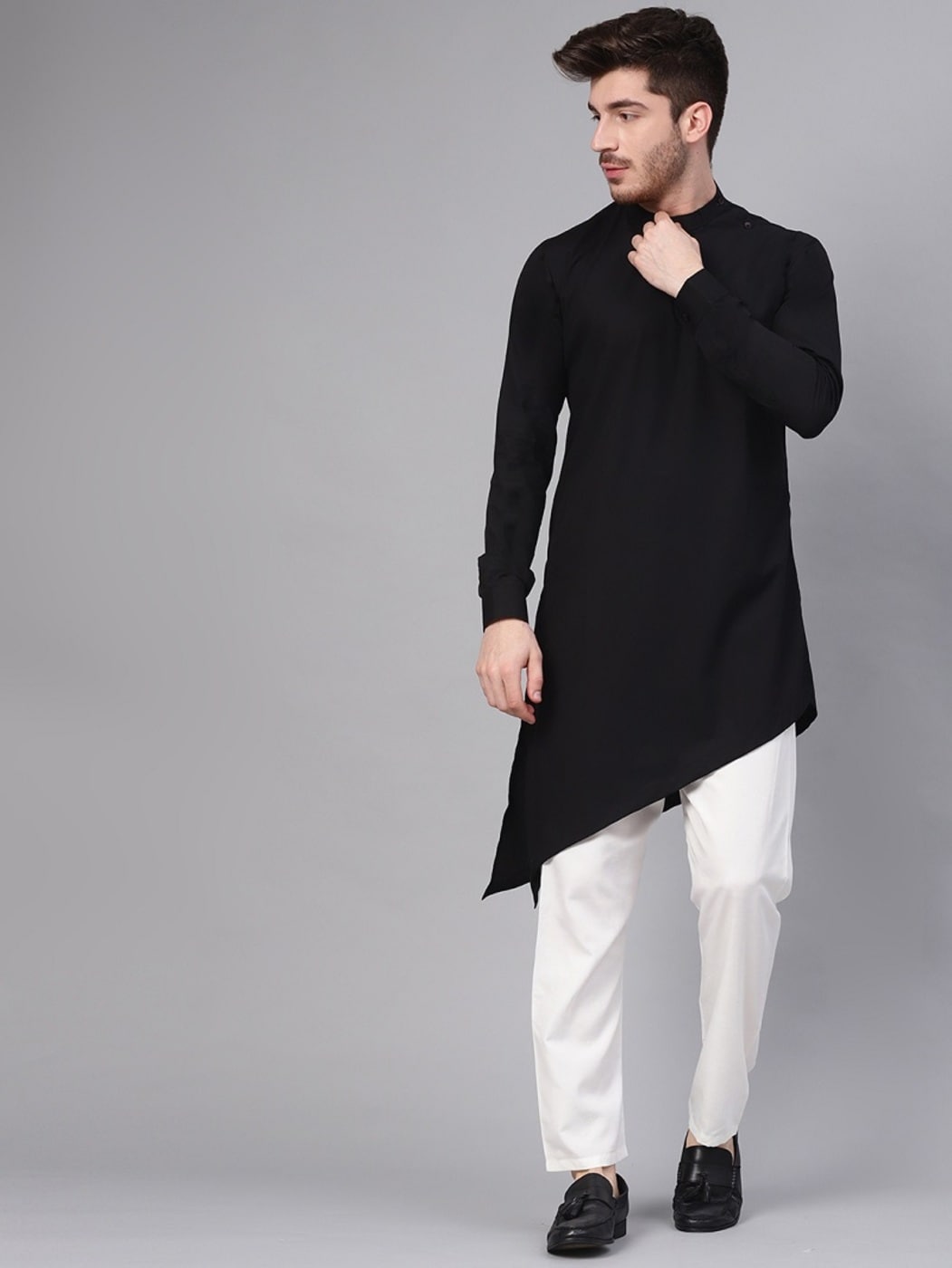 Buy Pratap Kurta & Pants Set | White Color Men | AJIO LUXE