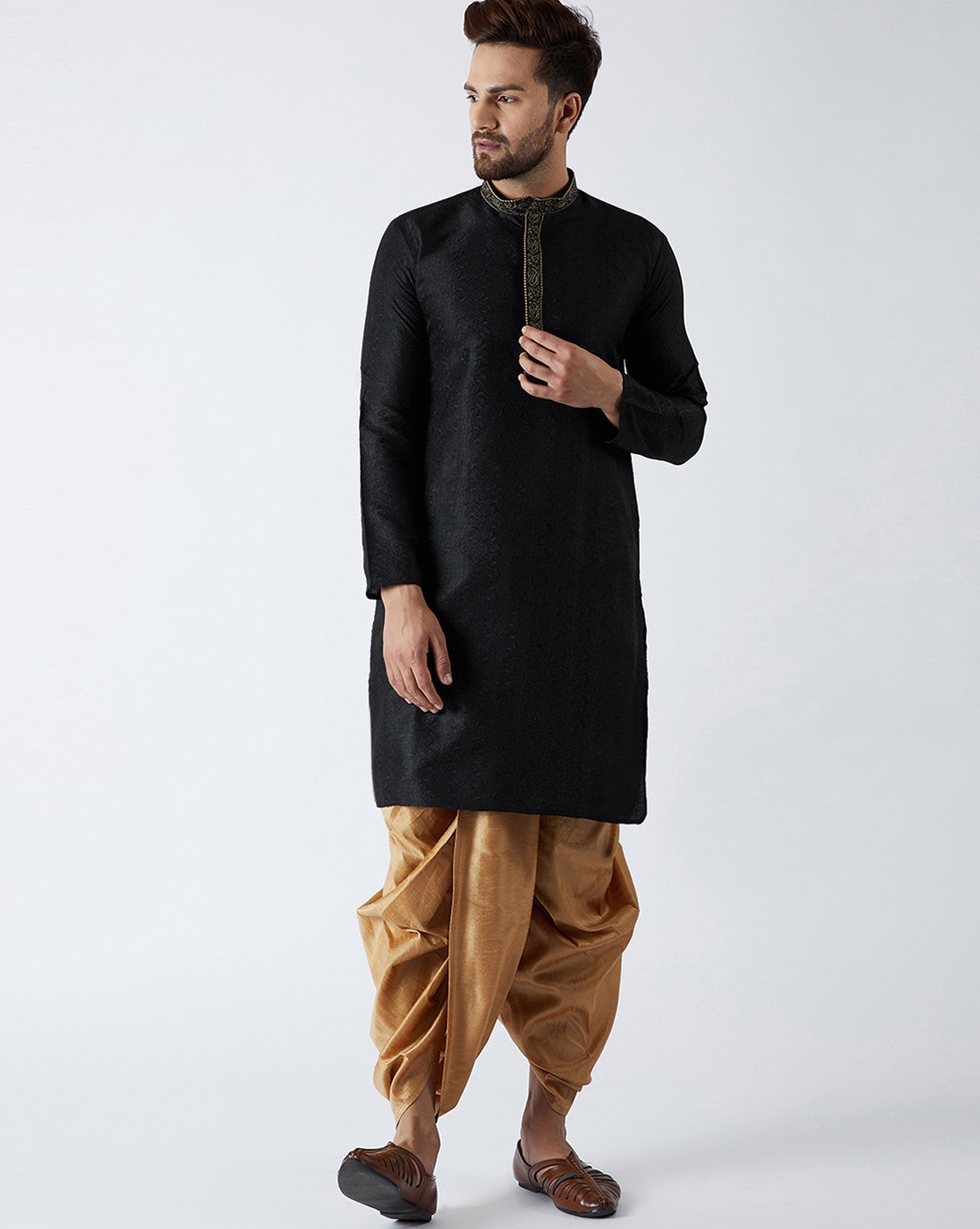 Discover more than 80 black dhoti pants for mens latest - in.eteachers
