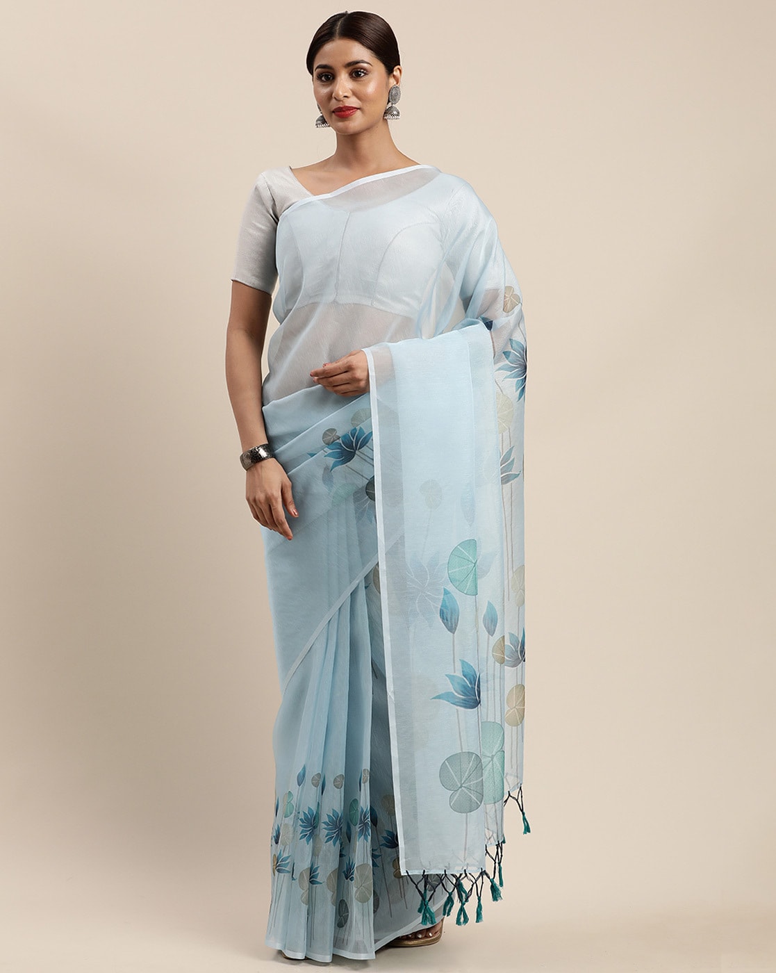 Buy Brown Sarees for Women by TRIVENI Online | Ajio.com