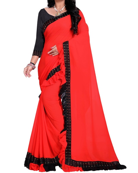 Red Black Cotton Silk Saree with Irkal Border – RKG SHOPPING-hancorp34.com.vn