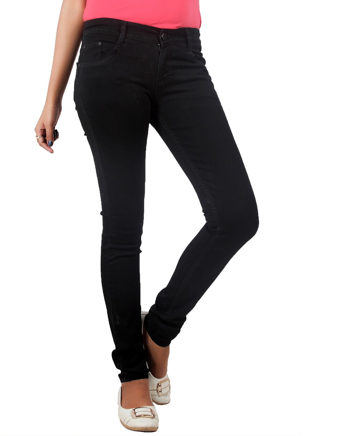 black jeggings with belt loops