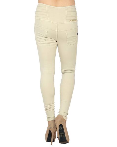 Buy Cream Jeans u0026 Jeggings for Women by Fck-3 Online | Ajio.com