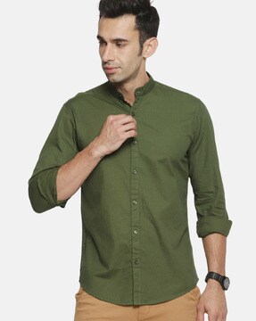 Buy Olive Green Shirts for Men by iVOC ...