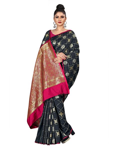 Sugathari Women's Banarasi Saree Pure Kanjivaram Silk Saree Soft