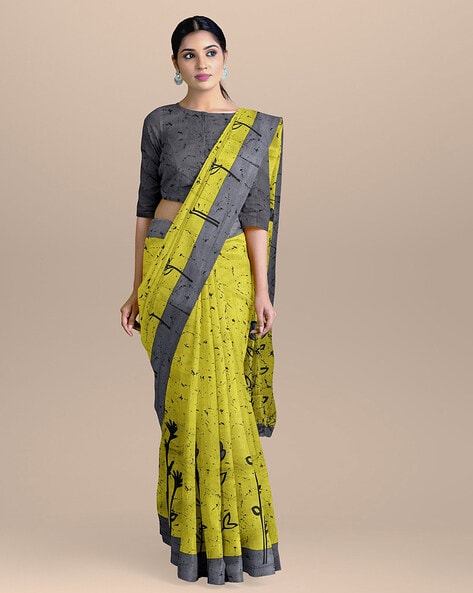 Buy Green Sarees for Women by BHARATSTHALI Online