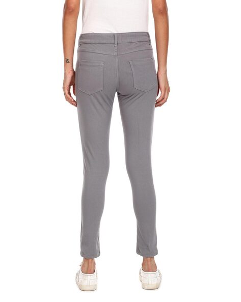 Mid-Rise Jeggings with Insert Pockets