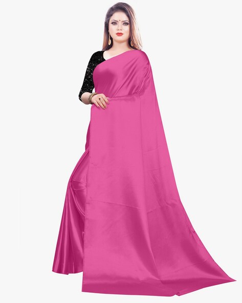 30% OFF on Sonika Plain Solid Light Purple Colour Faux Georgette Saree with  on Snapdeal | PaisaWapas.com