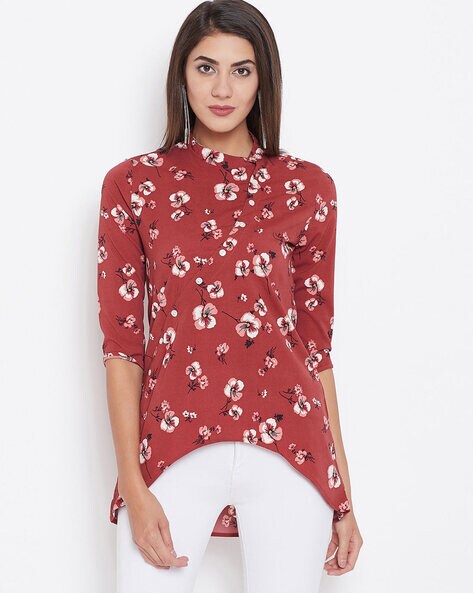 Buy Red Tops for Women by Ruhaan'S Online