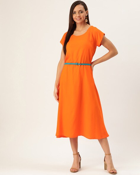 Cap sleeve dresses knee clearance length