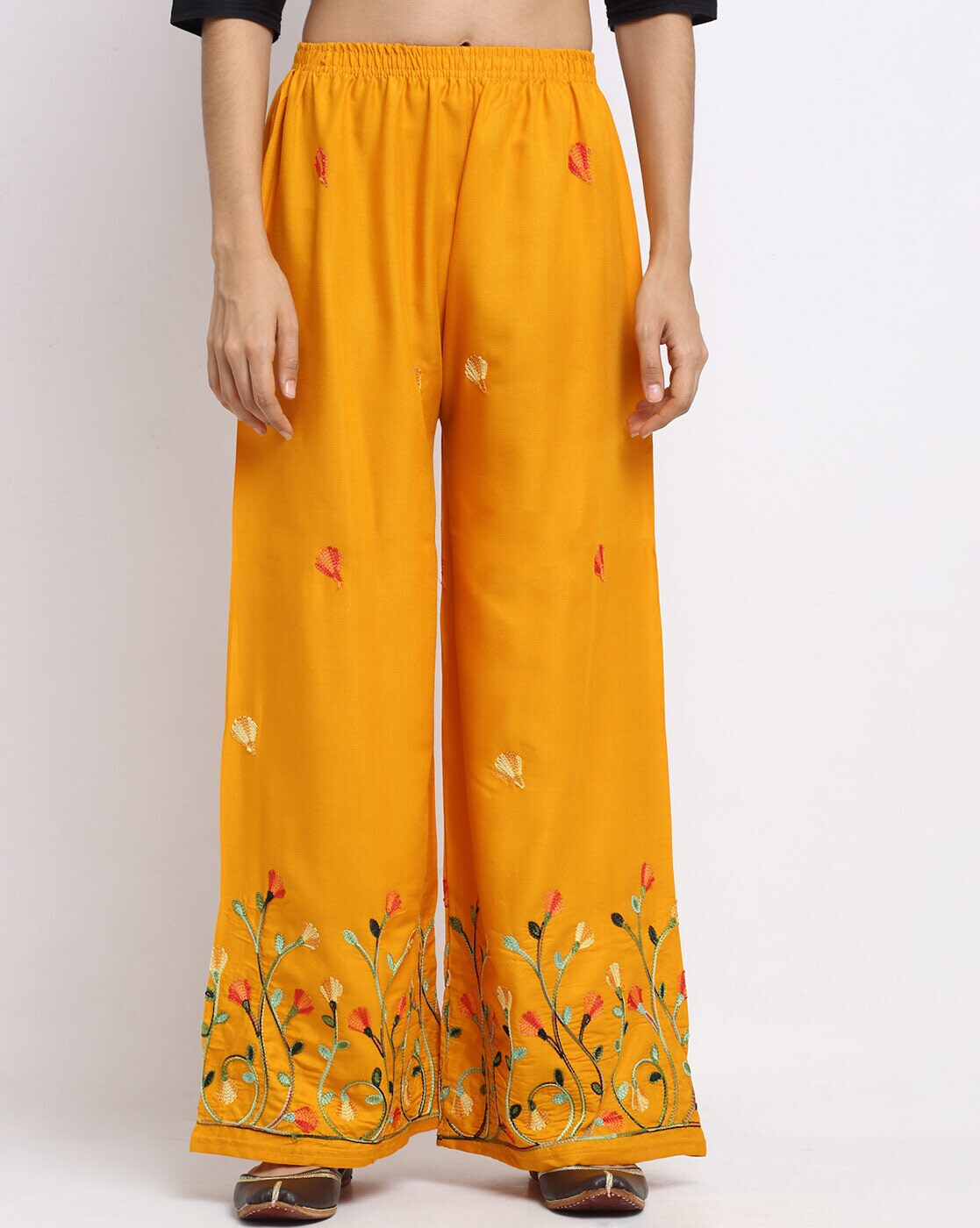 embroidered palazzo pants online