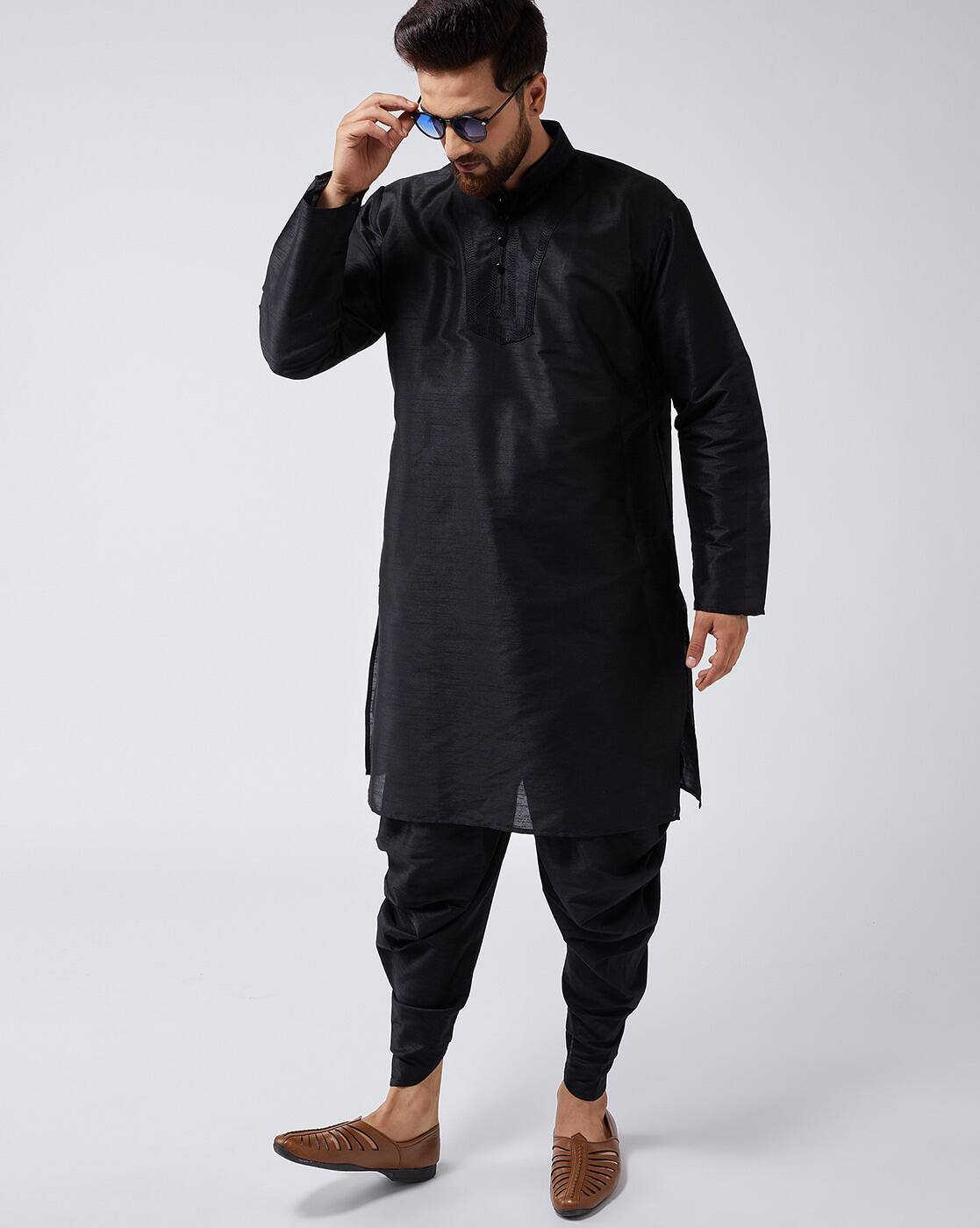 Buy Black Ethnic Suit Sets for Men by 