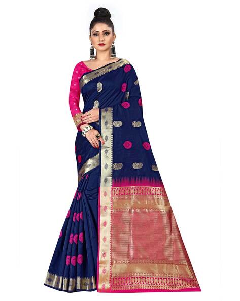 Buy Designer Sarees Salwar Kameez Kurtis  Tunic and Lehenga  CholiBeauteous Silk Deep Pink Saree