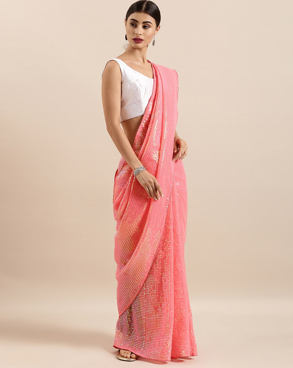 Buy Dark Peach Banarasi Saree online-Karagiri – Karagiri Global