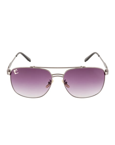 ASOS DESIGN 90s retro rimless sunglasses in purple gradient | ASOS